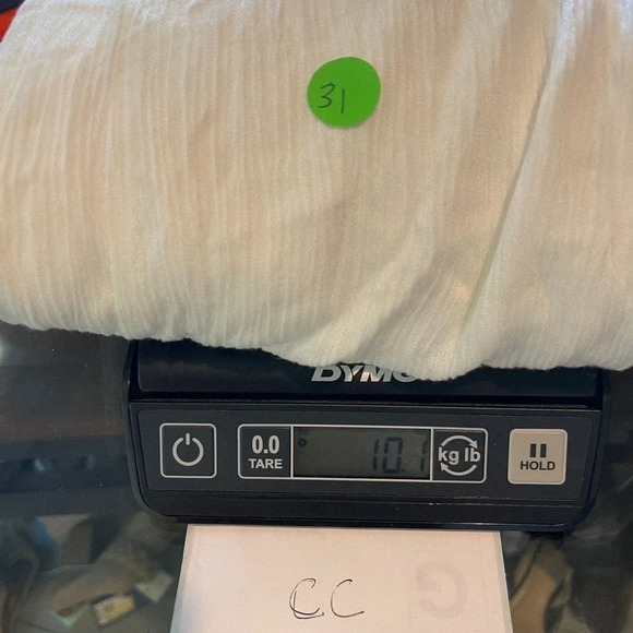 NWT Charlotte Russe Women's Blouson Dress L White Cold-Shoulder Sleeves Pullover - Picture 6 of 6